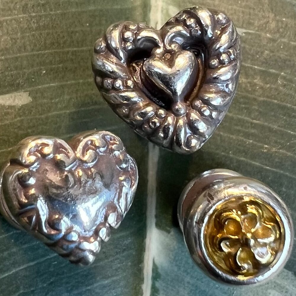 Vintage Brighton Thumb Tacks / Push Pins (3) + Gift Bag